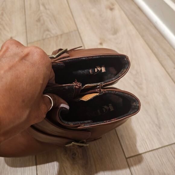 KORKS Stacey Brown Platform Ankle Boots Size 10 - Picture 8 of 8